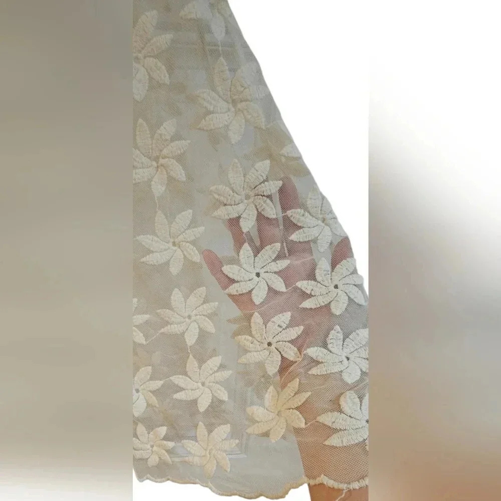 Love on Tap - Embroidered Floral Sheer Tank - Picture 3 of 5